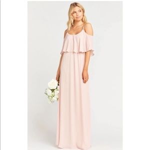 Show Me Your Mumu Caitlin Ruffle Maxi Bridesmaid Dress